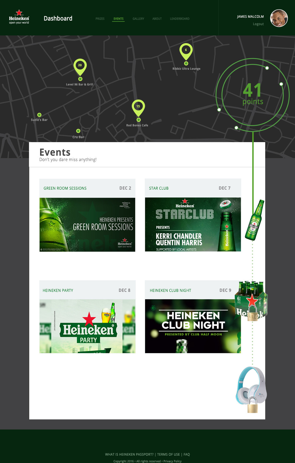 Heineken Passport Website