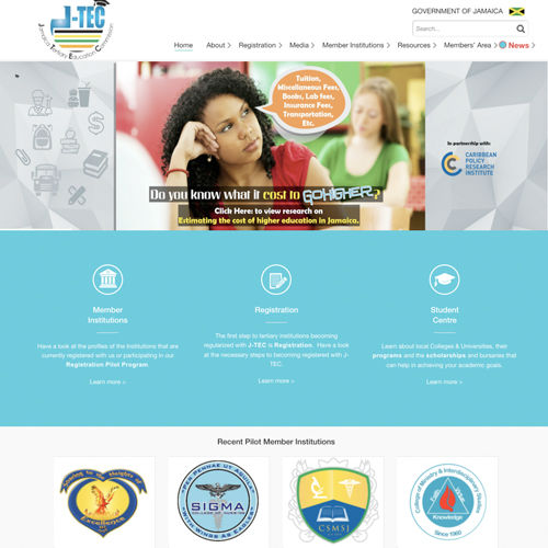 Jamaica Tertiary Education Commission Website